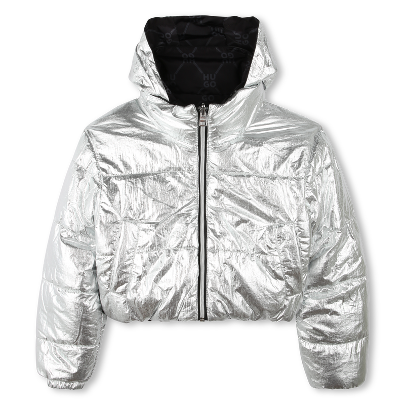 Reversible cropped puffer HUGO 
                        GIRL
