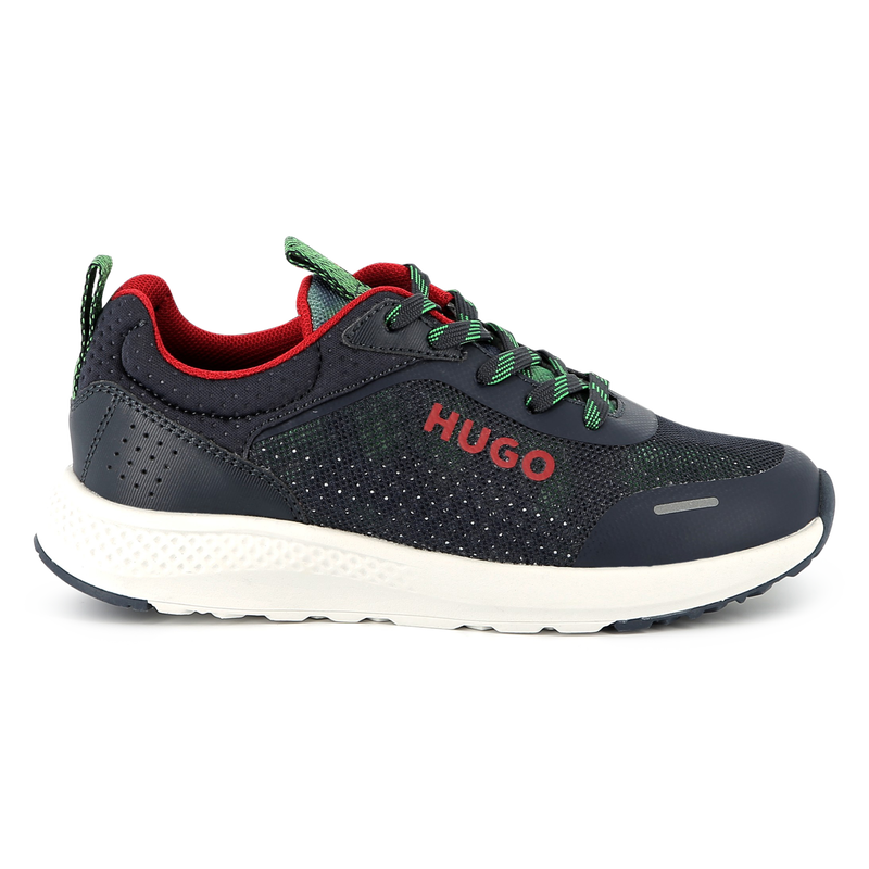 Printed lace-up trainers HUGO 
                        BOY