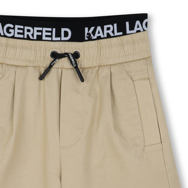Twill Bermuda shorts KARL LAGERFELD KIDS 
                        BOY