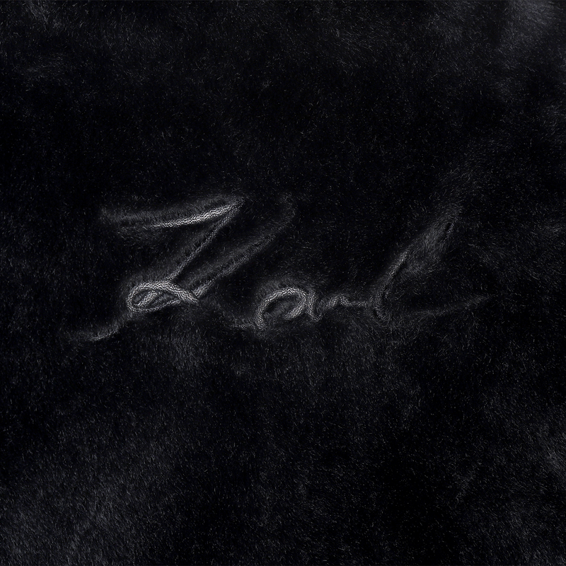 Fluffy polar fleece jacket KARL LAGERFELD KIDS 
                        GIRL