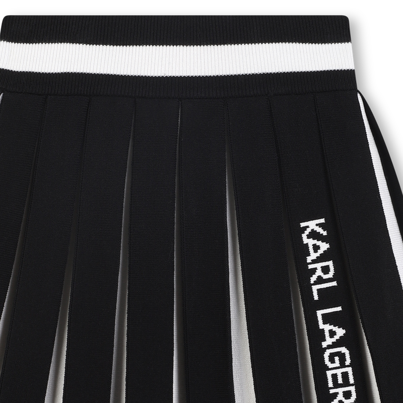 Pleated knit skirt KARL LAGERFELD KIDS 
                        GIRL