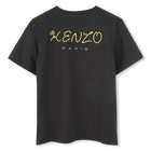 Cotton T-shirt with badge KENZO KIDS 
                    UNISEX