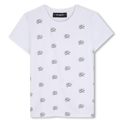 Short sleeve t-shirt KARL LAGERFELD KIDS GIRL