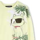 Printed maxi sweatshirt KARL LAGERFELD KIDS 
                    GIRL