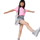 Denim shorts KARL LAGERFELD KIDS 
                    GIRL
