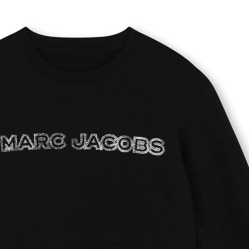 Cropped fleece sweatshirt MARC JACOBS 
                        GIRL