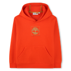 Brushed fleece sweatshirt, TANGELLO, hi-res