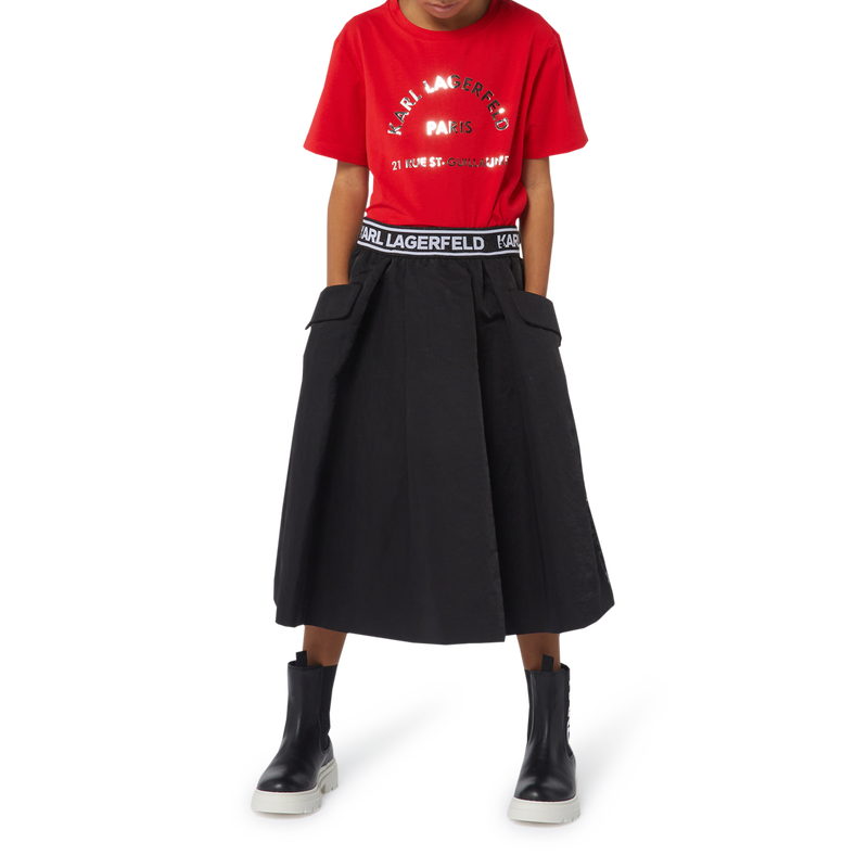 Leather ankle boots KARL LAGERFELD KIDS 
                        GIRL