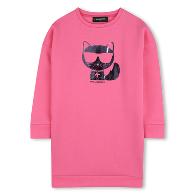 LONG SLEEVED DRESS KARL LAGERFELD KIDS GIRL