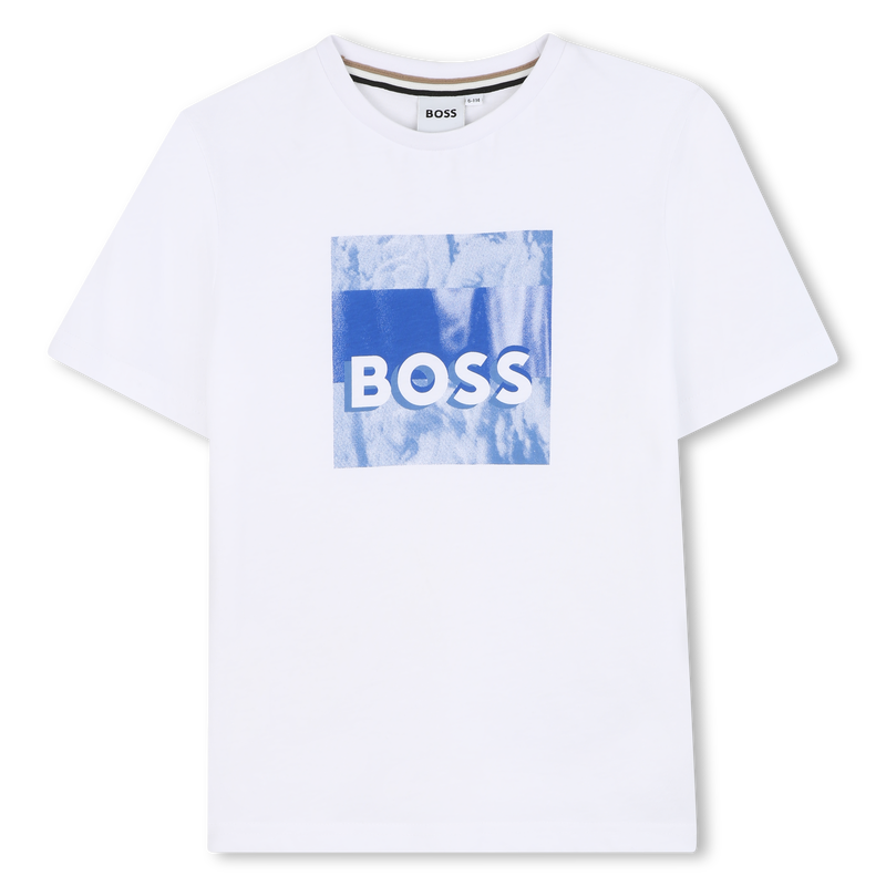 Short-sleeved cotton T-shirt BOSS 
                        BOY