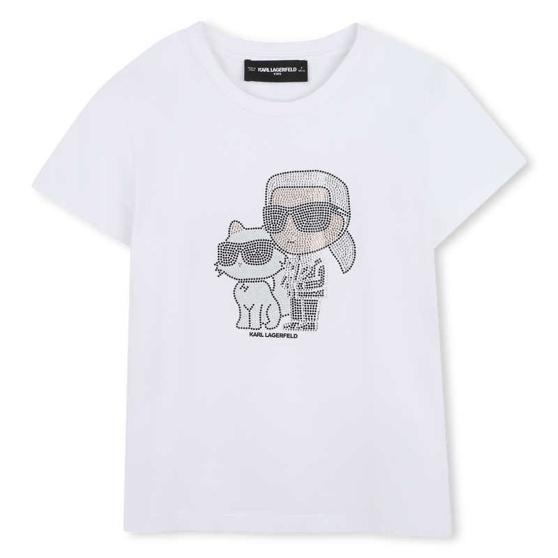 SHORT SLEEVE T-SHIRT KARL LAGERFELD KIDS 
                        GIRL