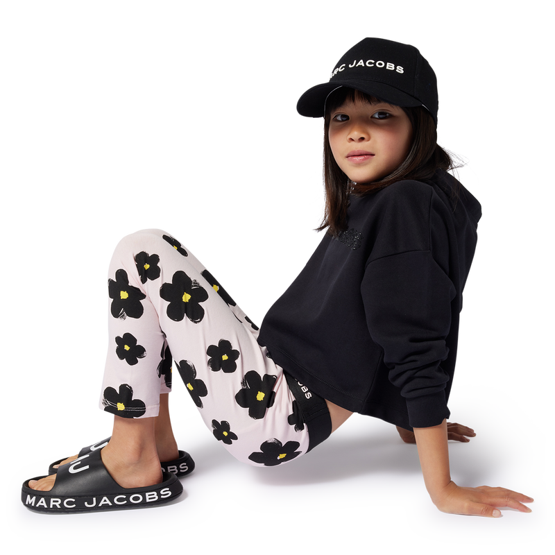 Cropped fleece sweatshirt MARC JACOBS 
                        GIRL