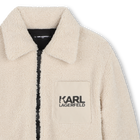 Sherpa jacket KARL LAGERFELD KIDS 
                    BOY