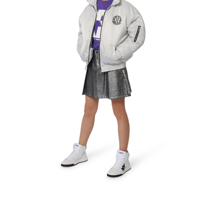 Zip-up satin-finish jacket DKNY GIRL