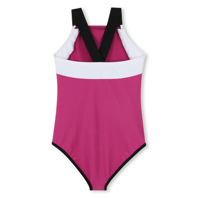 Tricolour one-piece swimsuit DKNY GIRL