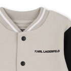 Cardigan and pants set in double jersey KARL LAGERFELD KIDS 
                    BOY