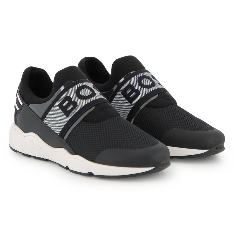 COWHIDE LEATHER TRAINERS BOSS 
                        BOY