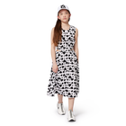 Printed cotton dress DKNY 
                    GIRL
