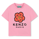 T-shirt with press stud on the shoulder, PINK, hi-res