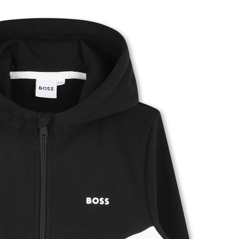 Hooded zip-up cardigan BOSS 
                        BOY