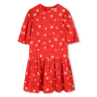 Dress with short puffed sleeves KENZO KIDS 
                    GIRL
