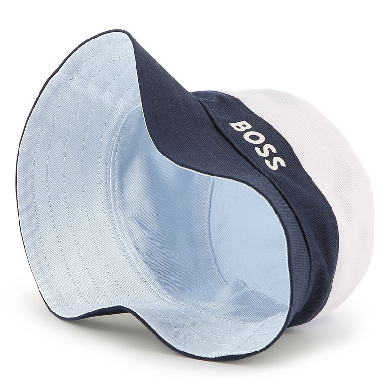 Reversible cotton bucket hat BOSS 
                        BOY