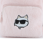 Small backpack made of fluffy fleece KARL LAGERFELD KIDS 
                    GIRL