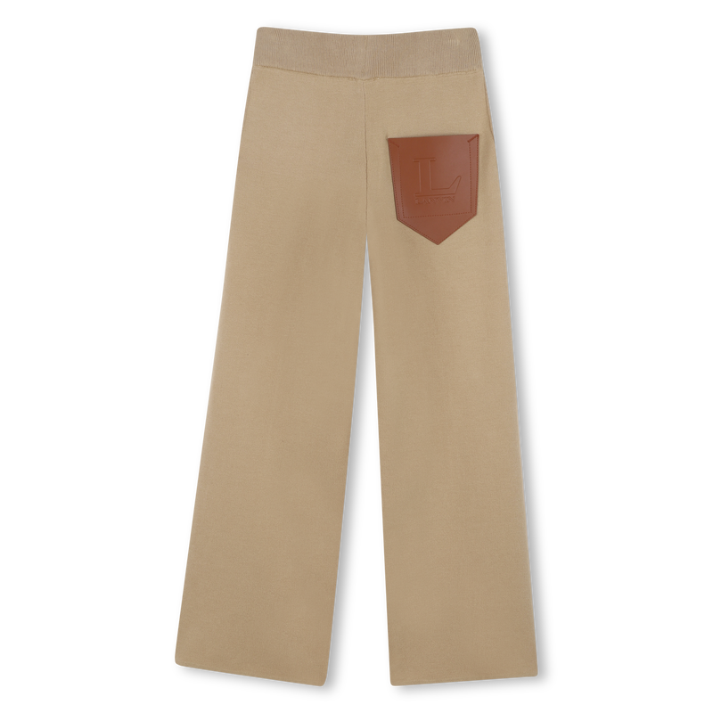 Wide-leg knit trousers LANVIN 
                        GIRL