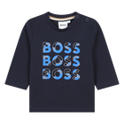 Cotton multi-logo T-shirt BOSS 
                    BOY