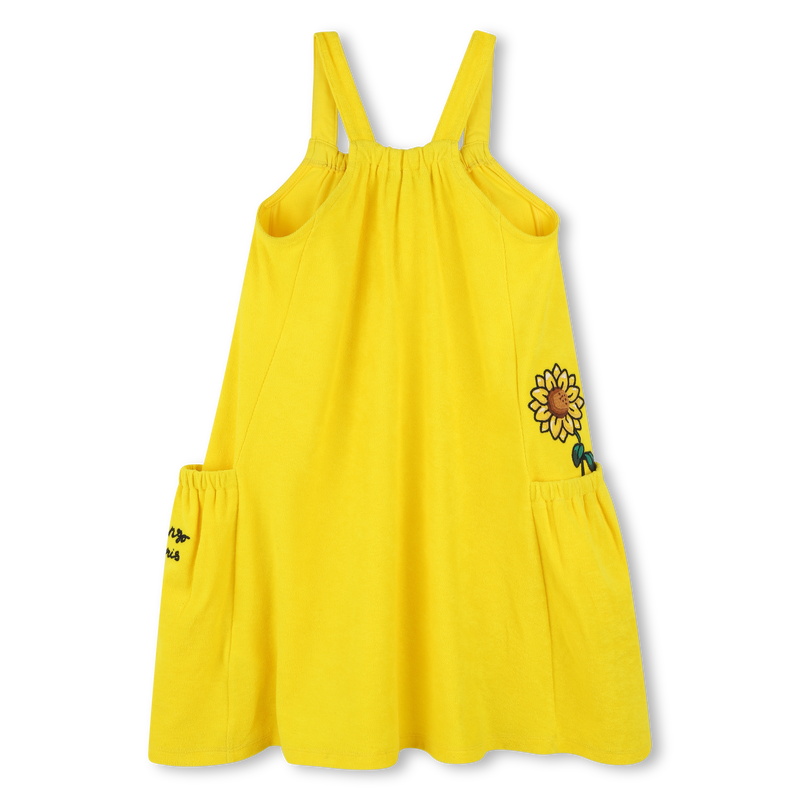 Fleece dress with embroideries KENZO KIDS 
                        GIRL