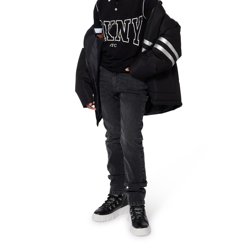 Two-Tone Buttoned Polo Shirt DKNY 
                        BOY