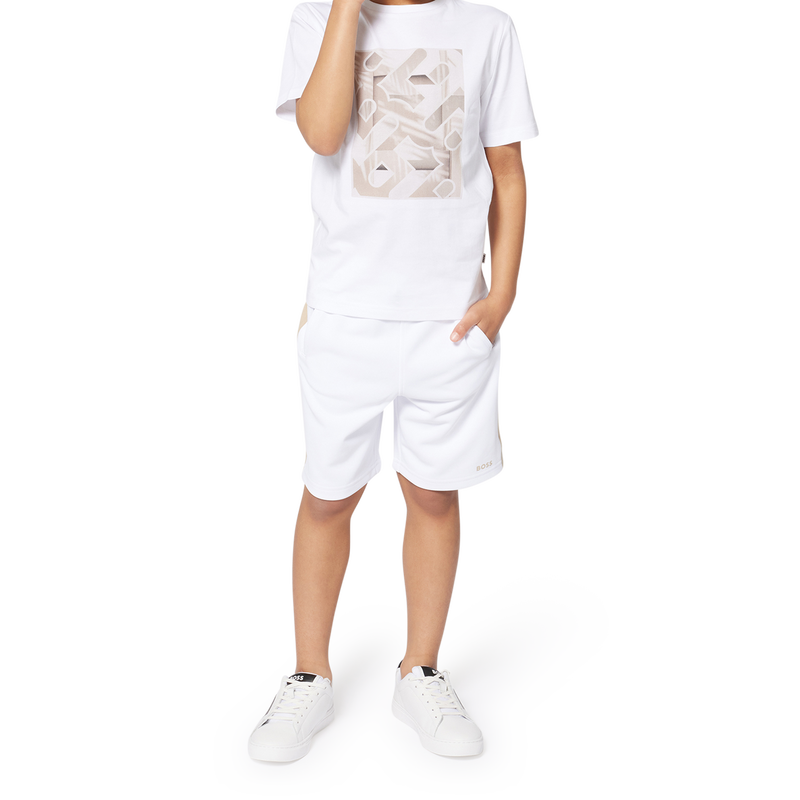 Short-sleeved cotton T-shirt BOSS 
                        BOY