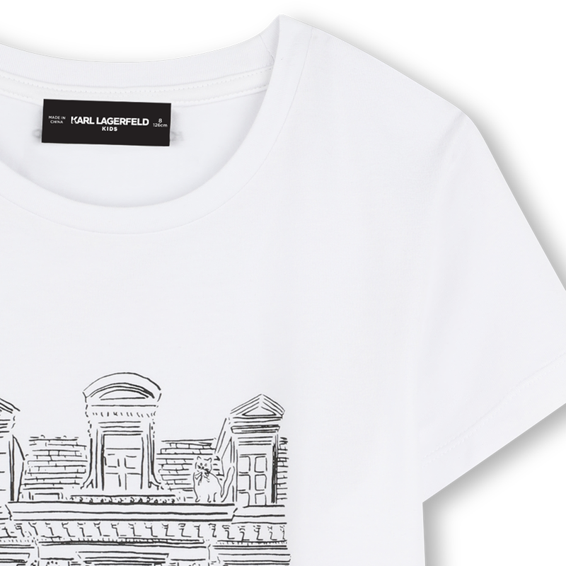 T-shirt with print KARL LAGERFELD KIDS 
                        GIRL