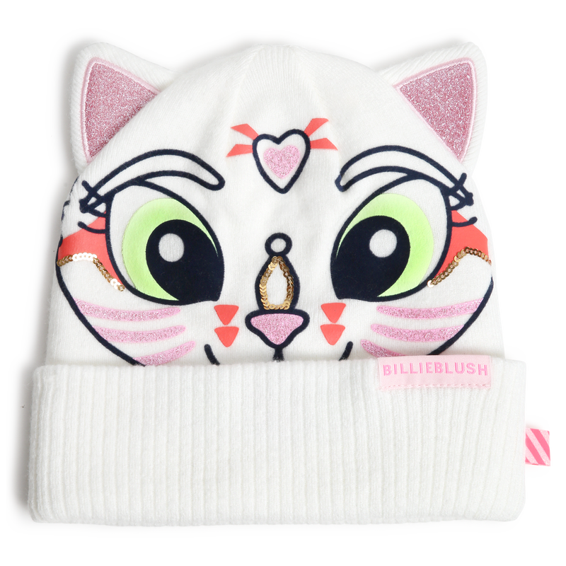 Cat ear beanie with sequins BILLIEBLUSH 
                        GIRL