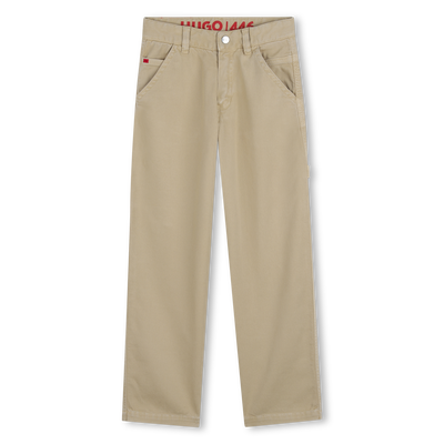 TROUSERS WITH TOPSTITCHING HUGO BOY