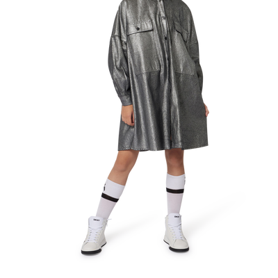 Knitted hat with turn-up cuff DKNY GIRL