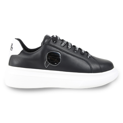Low-top leather trainers KARL LAGERFELD KIDS BOY