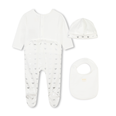 Cotton pyjamas, hat and bib MICHAEL KORS GIRL
