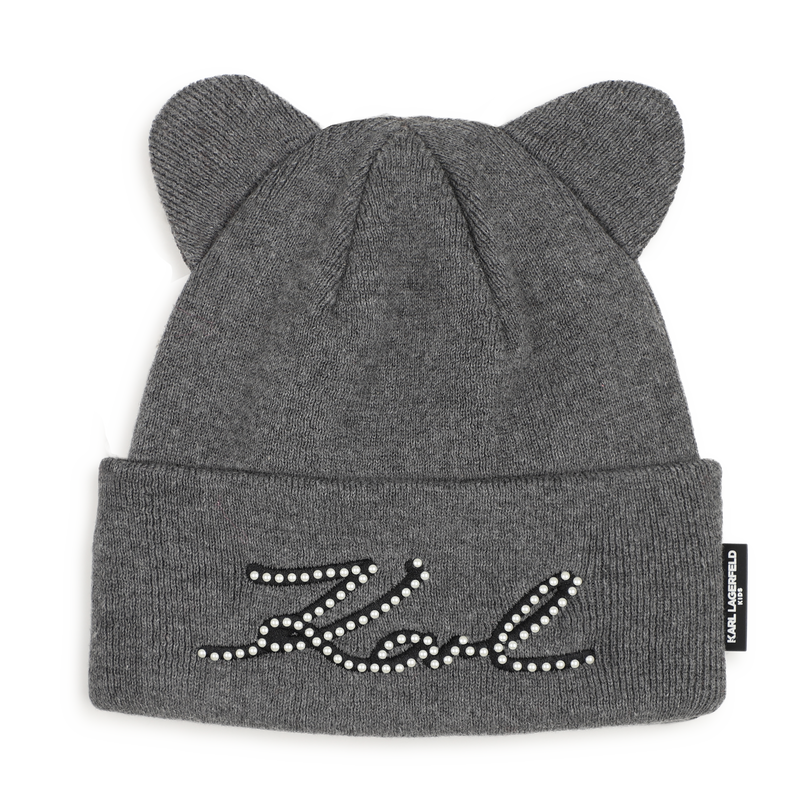 Knitted beanie KARL LAGERFELD KIDS 
                        GIRL