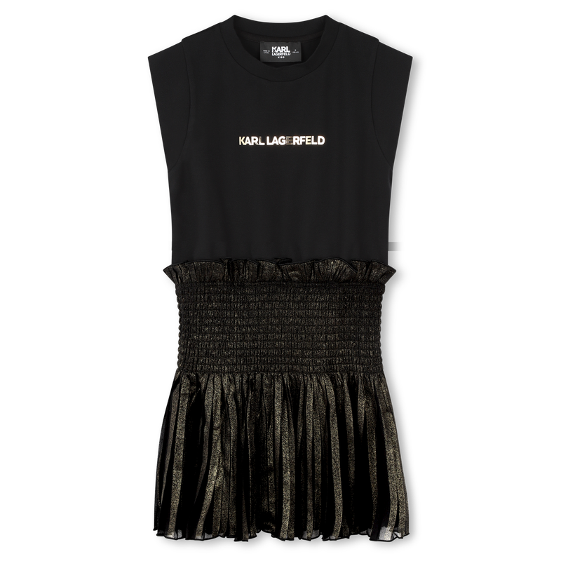 Multimaterial dress KARL LAGERFELD KIDS 
                        GIRL