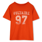 Short-sleeved t-shirt, PEACH, hi-res