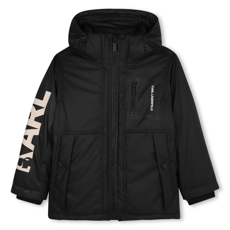 Hooded parka KARL LAGERFELD KIDS 
                        BOY