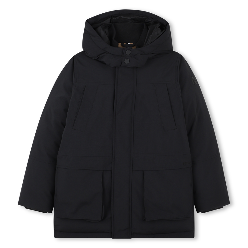 Long hooded parka BOSS 
                        BOY
