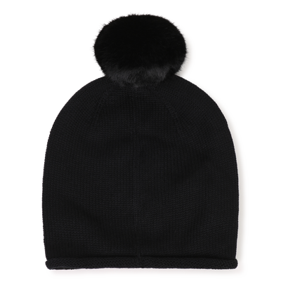 Pom-pom beanie KARL LAGERFELD KIDS GIRL