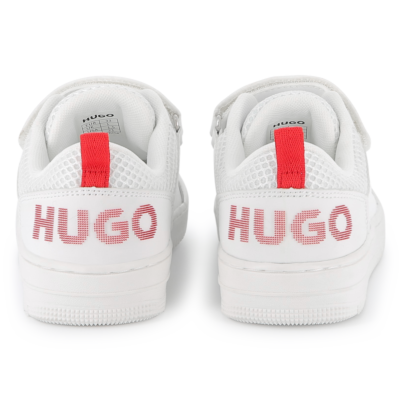 Lace-up hook-and-loop trainers HUGO 
                        BOY