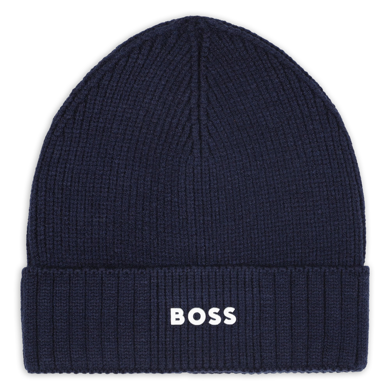 Knitted hat with logo BOSS 
                        BOY