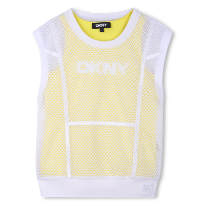 2-IN-1 FISHNET T-SHIRT DKNY GIRL