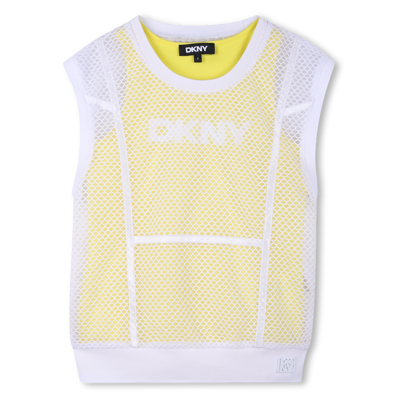 2-IN-1 FISHNET T-SHIRT DKNY 
                        GIRL