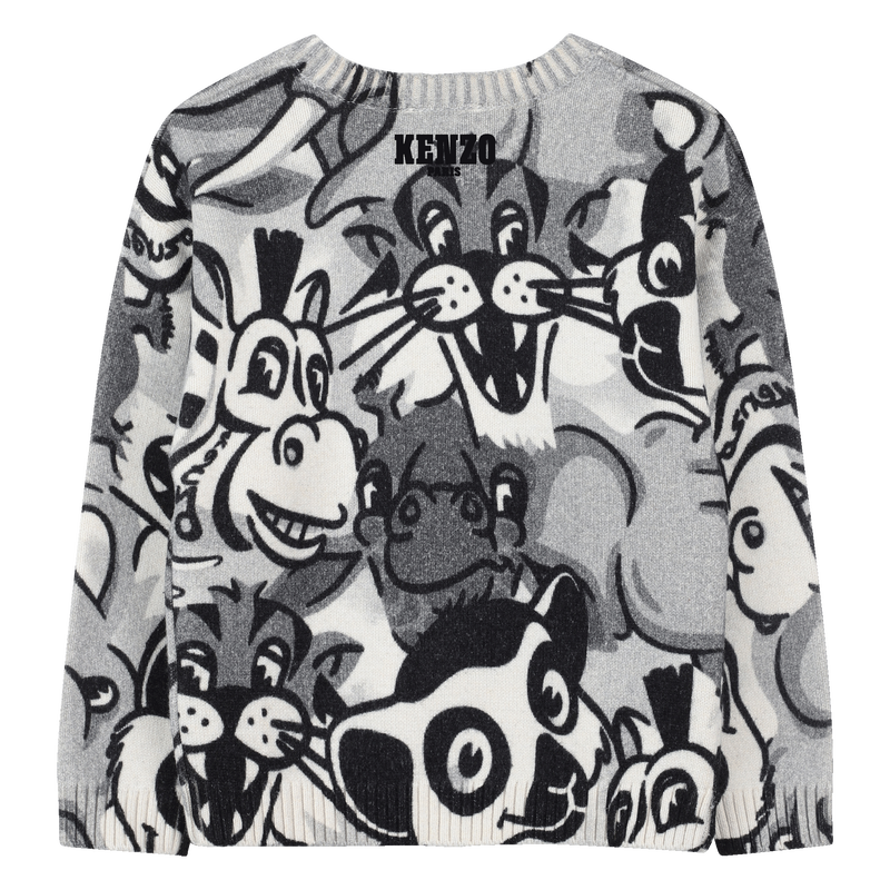 Knit sweater with round neck KENZO KIDS 
                        UNISEX