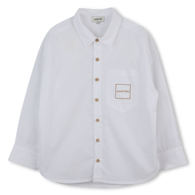 Embroidered printed shirt with che logo LANVIN BOY